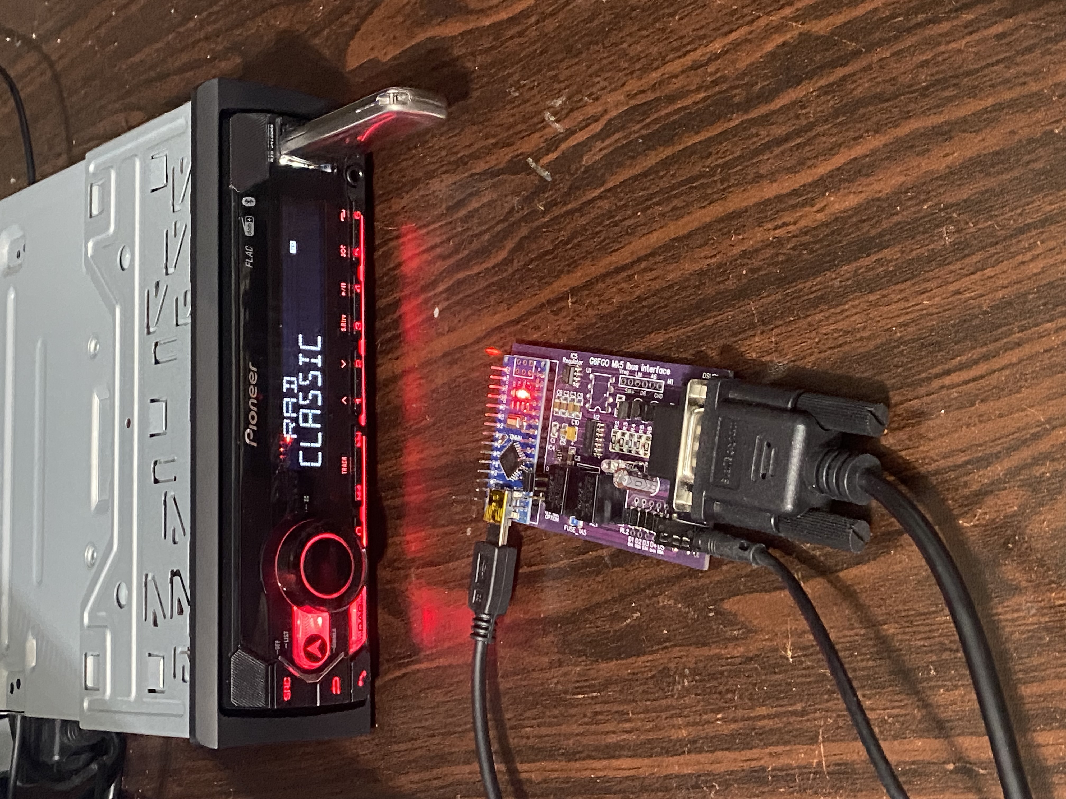 Module tested with a DAB radio